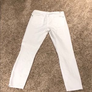 7 for all mankind white skinny jeans